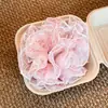 Gomas para el Cabello de Encaje Dulce con Salpicaduras de Tinta Primavera y Verano, Accesorios para el Cabello Frescos y Versátiles, Adornos para el Cabello de Uso Diario, Gasa de Hada de Lunares