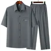 Camisas de Verano Finas para Hombres de Mediana Edad y Mayores, Ropa para Papá, Nuevo Estilo 2026, Ropa Casual de Verano para Abuelos
