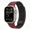 Adecuado para correa de reloj de silicona Apple iWatch con patrón de onda magnética, hebilla transpirable, hecho a medida en fábrica S12