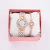 Comércio Exterior Relógio Pulseira Escala Romana Novo Cheio de Diamantes Relógio Feminino Conjunto Relógio Feminino Popular Casual Relógio de Quartzo Feminino Mulheres