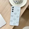 Funda Transparente Corazón de Pegamento para Teléfono Móvil Adecuada para Samsung S25Ultra Mariposa S24 Serpiente S23 Cereza A16 Modelo Nuevo Femenino