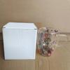 Taza Creativa Transfronteriza de Vidrio de Borosilicato Alto con Flores Secas Nueva Simple Aislada de Doble Capa para el Hogar Taza de Alto Valor Venta al por Mayor