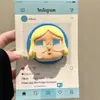Soporte Magnético Creativo Tridimensional de Manzana Verde para Teléfonos Magsafe, Fuerte Adsorción para Uso en Escritorio, Gadget para Personas Perezosas