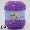 Doudou Punto de Color Mediano Grueso Tejido a Mano Proteína de Seda Cachemir Suéter Bufanda Abrigo Sombrero Lana diy Tejido