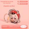 Chaveiro de acrílico desenho animado sanduíche desenho animado mochila pingente personalizado chaveiro secundário faça você mesmo