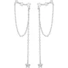 Pendientes con borlas para mujer, largos, elegantes, sencillos, estilo coreano, pendientes Didi distintivos, diseño de nicho de celebridades de Internet, pendientes de estrella para mujer