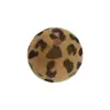 Contas Redondas de Acrílico com Estampa de Leopardo Aveludado com Furo Reto Material Artesanal DIY Bolsa Cordão para Celular Acessórios para Chaveiro
