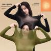 Ácido Hialurônico Hidratante Quente Calças de Manga Comprida Febre Pele Beleza Máscara Roupas de Outono Long Johns Alta Base Elástica Terno Quente Mulheres
