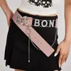 Cinturón de Hebilla Retro Americano para Mujer con Remaches Nuevo Cinturón de Cuero Marrón para Jeans Cinturón Estilo Coreano Cadena de Cintura Versátil Tendencia