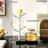 Peça decorativa temática Super Mario, porta-xícaras de chá para casa, suporte de canecas de luxo de alta qualidade, prateleira de armazenamento para mesa