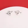 Venda Quente Transfronteiriça Asas de Anjo Fechadura com Chave Pingente de Casal Pulseira DIY Colar Brincos Pingente Acessórios de Liga