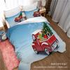 Juego de ropa de cama navideña estilo nórdico funda nórdica regalo de Navidad estampado lijado estudiante al por mayor juego de tres piezas para niños
