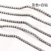Corrente de garra de strass com eletroforese intensiva de cores, corrente de diamante criptografada, corrente de diamante, capa de celular faça você mesmo, acessórios de roupas