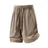 Venda Direta de Fábrica Novo Produto Verão 2026 Shorts de Cinco Pontos com Sensação de Gelo e Caimento Solto Masculino Casual