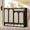 Puerta de zapatero para el hogar, estante de zapatos simple para interiores, multicapa, artefacto de almacenamiento para el hogar, ahorro de espacio, dormitorio, casa de alquiler