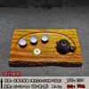 Peça Inteira de Madeira Dourada Nanmu para Bandeja de Chá, Bandeja de Chá Doméstica Feita à Mão, Mesa de Chá com Escultura de Raiz de Jacarandá, Bandeja de Chá com Drenagem, Conjunto de Chá