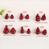 Cuentas espaciadoras de calabaza de cinabrio con arena de oro púrpura de alto contenido de mineral crudo natural, cuentas de barril, accesorios de joyería DIY, material de cuentas Wenwan