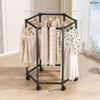 Estante giratorio universal de pie para secar ropa, interior, simple, extraíble, perchero multifuncional, estante de almacenamiento de ropa para dormitorio