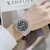 Ventas Directas de Fábrica de Relojes de Cuarzo Modernos y Versátiles para Hombres y Mujeres, Relojes de Pulsera de Silicona Incrustados con Diamantes, Relojes Unisex