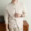 Cárdigan de punto de manga larga para hombre, mezcla de lana, estilo "old money" para otoño e invierno, sin cuello, chaqueta suéter sencilla, en stock