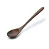 Cuchara de Arroz de Madera de Nogal Negro Guan Yun para Uso Doméstico, Paleta de Arroz Antiadherente, Cuchara de Arroz de Madera para Arrocera