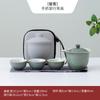 Juego de Té Cerámico Portátil para Viaje Estilo Antiguo para Exteriores Transfronterizo, Una Tetera y Tres Tazas, Regalos para Empresas, Logo Personalizable