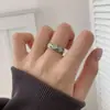 Anillo de Hada para Mujer Viento Diseño de Nicho Moda de Alta Gama Temperamento Retro Anillo de Dedo Abierto Ajustable Nueva Primavera Verano