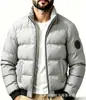 E-commerce Transfronteiriço Nova Jaqueta Masculina Inverno Algodão Casaco Gola Alta Espessada Algodão Acolchoado Roupas Estilo Coreano Tendência Bonita Jaqueta de Algodão