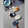 Reposacucharas de Cerámica Japonesa para Palillos Soporte para Palillos Cambio de Horno Reposacucharas Reposacuchillos Público Comercial Reposacuchillos Casero Almohada Creativa para Palillos Reposacuchillos Mesa de Restaurante