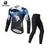 Xintown Maillot de Ciclismo Traje Largo Fluorescente Nuevo Verano Traje Largo Traje de Carrera Traje Traje de Bicicleta Hombre