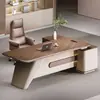 Conjunto de Mesa e Cadeira de Escritório Shengli, Mesa de Gerente Simples e Moderna, Mesa de Recepção Transfronteiriça, Mesa Executiva de Escritório