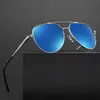 3028 Gafas de Sol Nuevas Gafas de Marco Grande Anti-UV Moda Masculina Metal Espejo Sapo Gafas Retro Venta al por Mayor
