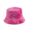 Sombrero de Pescador con Nuevo Patrón de Pintura a Tinta Estilo Ins Europeo y Americano para Hombres y Mujeres, Moda Callejera, Sombrero de Cubeta Tie-Dye de Doble Cara, Sombrero para el Sol