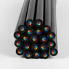 Lápis Arco-Íris de Madeira Preta de 7 Cores para Crianças, Venda Quente Transfronteiriça, Lápis de Cor de Sete Cores para Pintura e Grafite em Estúdio de Arte, Lápis de Cor Específico para Estudantes