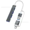 Estación de Acoplamiento Dos en Uno Hub Externo Tipo-C Estación de Acoplamiento Usb-C Divisor de Computadora Uno a Cuatro Hub