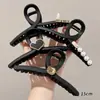 Grampo de Cabelo Elegante de Acrílico Formato Tubarão Grande Pegador para Mulheres com Acessórios de Cabelo de Luxo Adequado para Volume de Cabelo na Parte de Trás da Cabeça