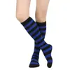 Nuevos calcetines de compresión a rayas para Halloween de fabricante transfronterizo, calcetines rectos para la pierna, calcetines para fiesta de cosplay y festividades