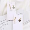 Pendientes colgantes de la serie Doce Constelaciones con diamantes, accesorios de joyería hechos a mano, con personalidad, material de gota para las orejas