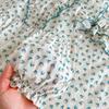 Bata de algodón transpirable para bebé niña con estampado floral pequeño de primavera y verano, mameluco para bebé, camisa y falda para hermana mayor, ropa para niños