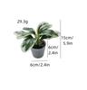 Planta verde artificial em vaso, flor artificial, folha de goma, planta, decoração de mesa de escritório, folha falsa, planta verde em vaso, flor artificial