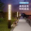 Poste de Lámpara Cuadrado para Paisajismo Exterior Impermeable Lámpara Cuadrada para Jardín Villa Patio Lámpara Solar para Calle Comunitaria Lámpara de Paisajismo