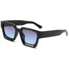 Gafas de sol de estilo nuevo europeo y americano con montura gruesa, Gafas cuadradas de comercio exterior transfronterizo, Gafas personalizadas anti-UV para conducir, De moda