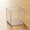 Jarrón Cuadrado Transparente Mesa de Reunión Arreglo Floral Taza Cuadrada Mesa de Banquete Arreglo Floral Jarrón Hidropónico Flor de Mesa Arte Floral