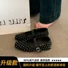 Zapatos retro de nicho Mary Jane de punta fina con lunares para mujer, nuevo estilo de verano 2026, adecuados para combinar con faldas, bailarinas planas y cómodas