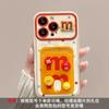 Funda para Teléfono M&M Doll Adecuada para Apple 15, iPhone 17Pm con Portatarjetas y Correa, 16 Silicona Suave, 14 Alto Valor Estético, 13