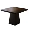 Mesa de Comedor Cuadrada Redonda de Madera Maciza Usada Mesa de Café Madera de Fresno Grabada Apartamento Pequeño Diseño Minimalista Mesa de Comedor Mesa de Café