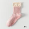 Calcetines de Yoga de Algodón 95% Tubo Medio Algodón Puro Silicona Antideslizante Fitness Pilates Interior Doble Rakou Calcetines Deportivos Sin Costuras