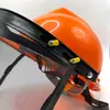 Máscara Protectora Antisalpicaduras, Pantalla Facial, Casco de Seguridad, Cortacésped Antiexplosión, Sombrero para Podadora de Setos, Sombrero de Alambre de Púas Antiexplosión, Protección Facial