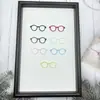 Gafas Huecas de Plástico Simuladas Accesorios DIY Juguetes para Niños Accesorios para Muñecos de Peluche Venta al por Mayor en Stock