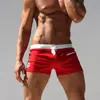 Comercio Exterior Popular Tela de Lycra Cintura Baja Color Contrastante Secado Rápido Bañador Ropa Deportiva para Fitness de Hombre Venta Directa de Fábrica